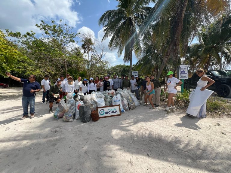 Colabora AJEMEX en jornada ecológica en Xcacel
