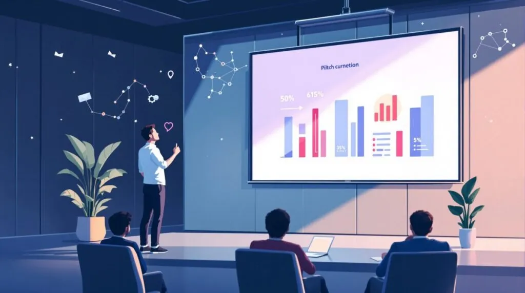 Pitch deck de startups en Estados Unidos para apps de citas y redes sociales