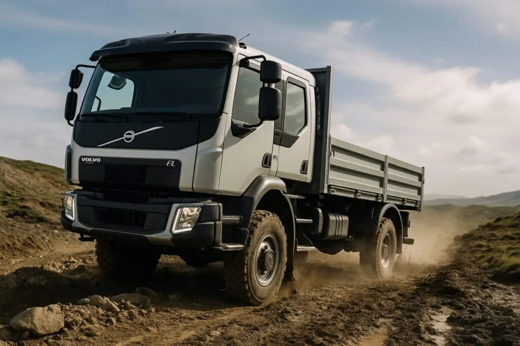 Volvo FL 4x4 en acción mostrando potencia y versatilidad