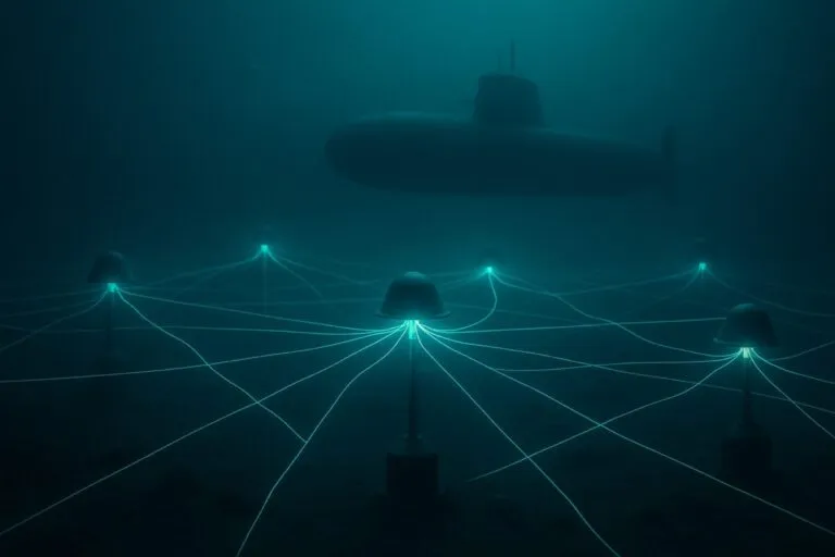 Red nerviosa bajo el mar