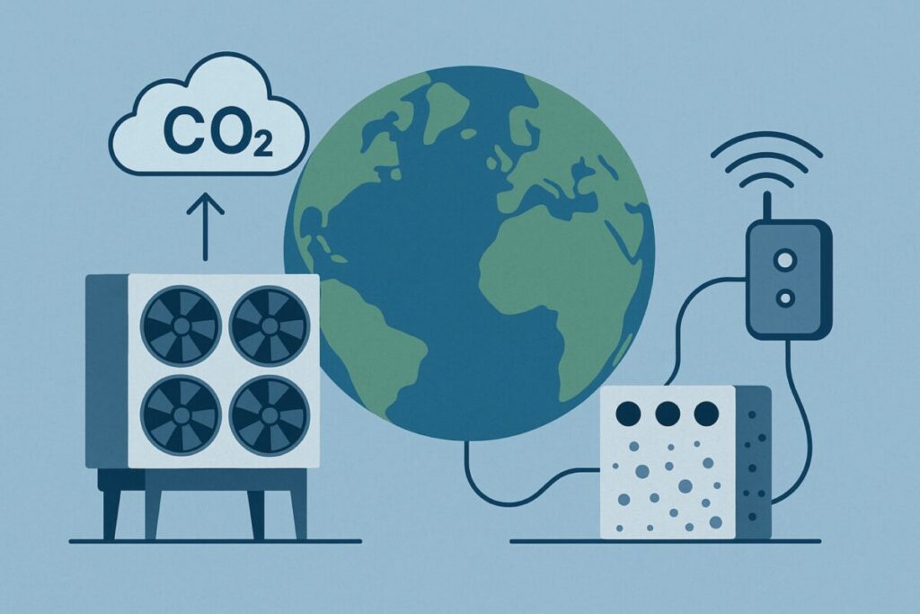 Tecnologías climáticas emergentes reduciendo huella de carbono