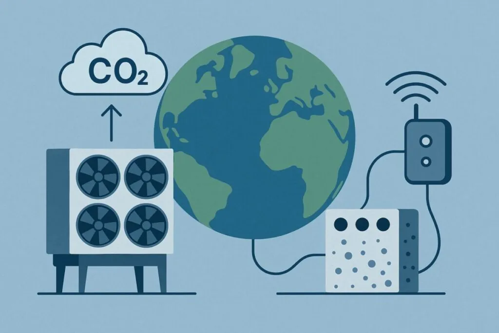 Tecnologías climáticas emergentes reduciendo huella de carbono