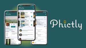 Usuarios conectados en Phictly conversando sobre libros y series en clubes íntimos