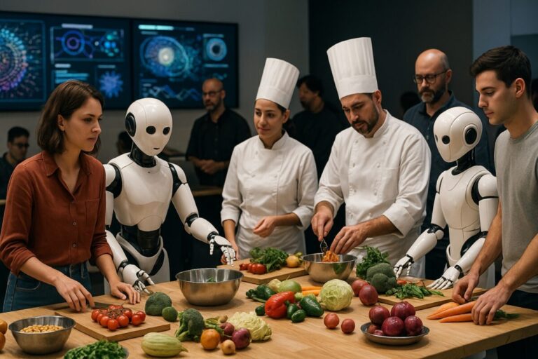 Interacción entre asistentes y tecnologías de inteligencia artificial en cocina creativa