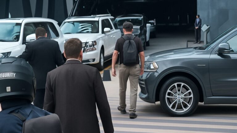 Equipo Shel-Ha coordinando seguridad ejecutiva con vehículos blindados y protocolos tácticos en eventos internacionales en México