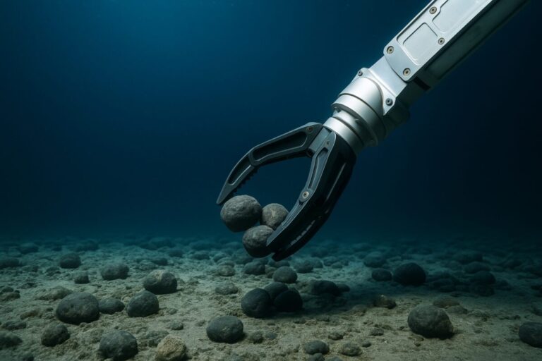 Herramienta robótica francesa para minería submarina limpia y sostenible en aguas profundas