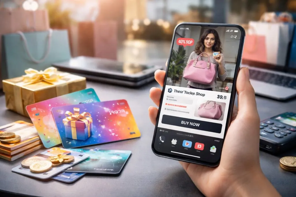 TikTok Shop impulsa el e-commerce en Estados Unidos con compras integradas y tarjetas de regalo digitales dentro de la app