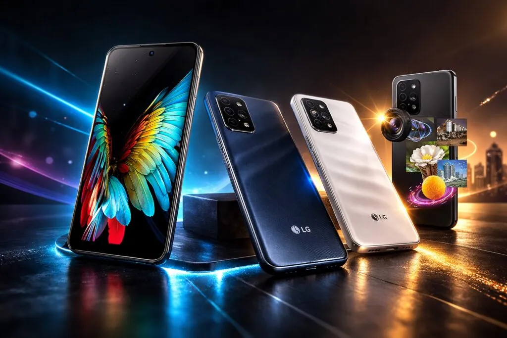 smartphones LG Serie K mostrando diseño y cámara de alta resolución