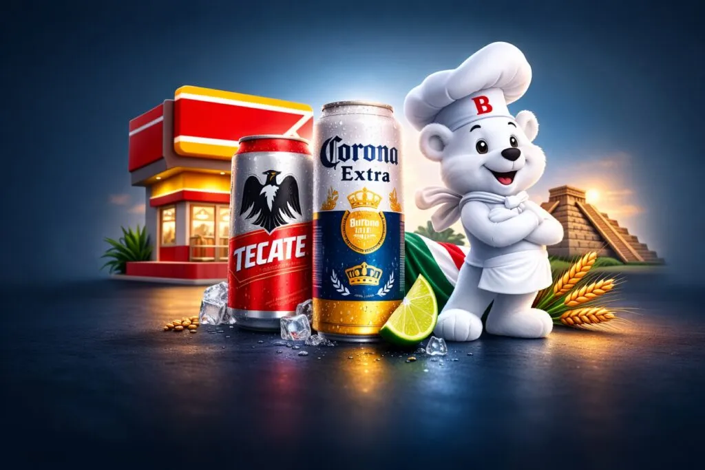 Representación visual de las marcas más valiosas del mundo y mexicanas con iconos y logos destacando su crecimiento en 2026