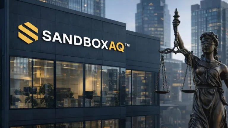 Oficina corporativa de SandboxAQ en contexto de controversia legal y demanda presentada por exejecutivo