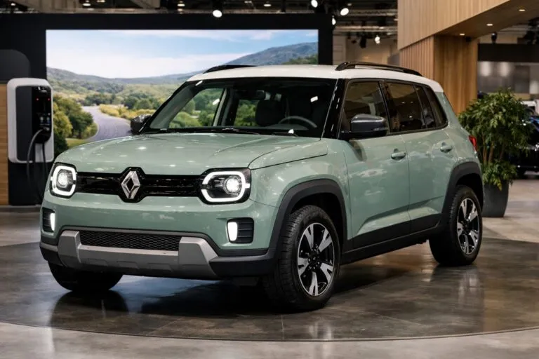 Renault 4 E-Tech eléctrico urbano con diseño retro y autonomía eficiente