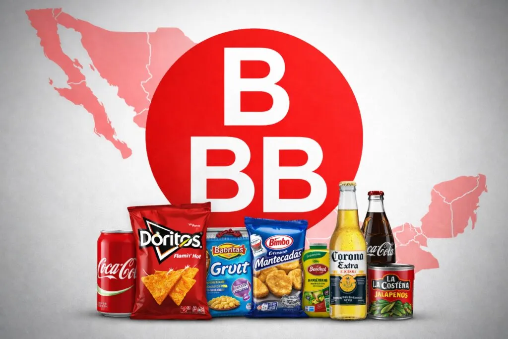 Interior de tienda de bajo costo en México con productos de marcas propias que impulsan el 58% de ventas