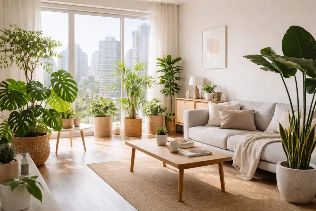 Jardinería interior en apartamentos modernos de Corea del Sur