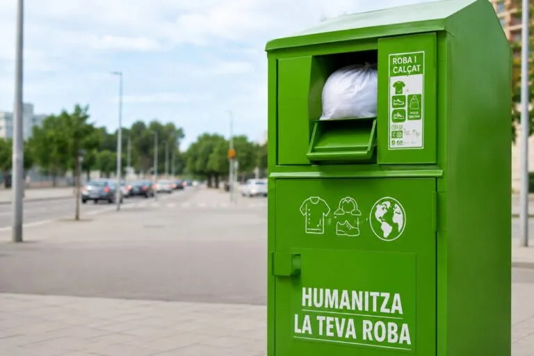 Contenedores inteligentes del proyecto TexMat para reciclar ropa usada y fomentar economía circular en España