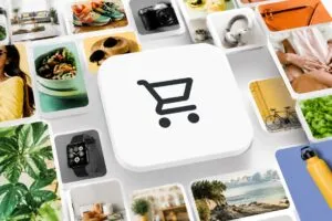 Usuarios comprando con carrito universal de Google y pagos digitales rápidos en España