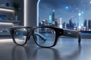 Gafas inteligentes de Samsung y Google con inteligencia artificial y diseño moderno para wearables tecnológicos