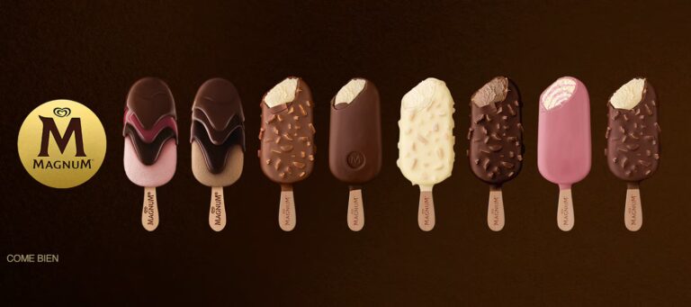 Magnum domina el mercado de helados premium con productos aspiracionales y experiencias gourmet modernas