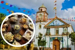 Mercado de pescados y mariscos cerca de CDMX con productos frescos y visitantes recorriendo sus pasillos