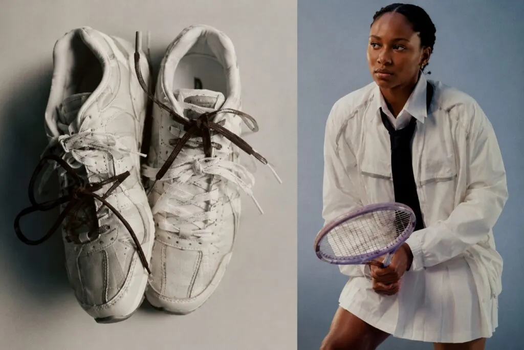 Tenis Miu Miu x New Balance de lujo presentados para Wimbledon 2026 con diseño premium y materiales exclusivos