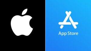 App Store de Apple en un teléfono inteligente.