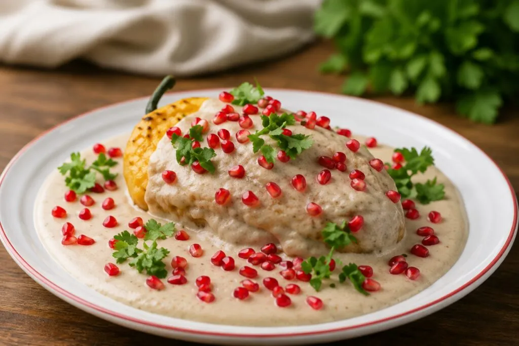 Fiestas Patrias en Vips con chile en nogada y platillos tradicionales de la gastronomía mexicana.