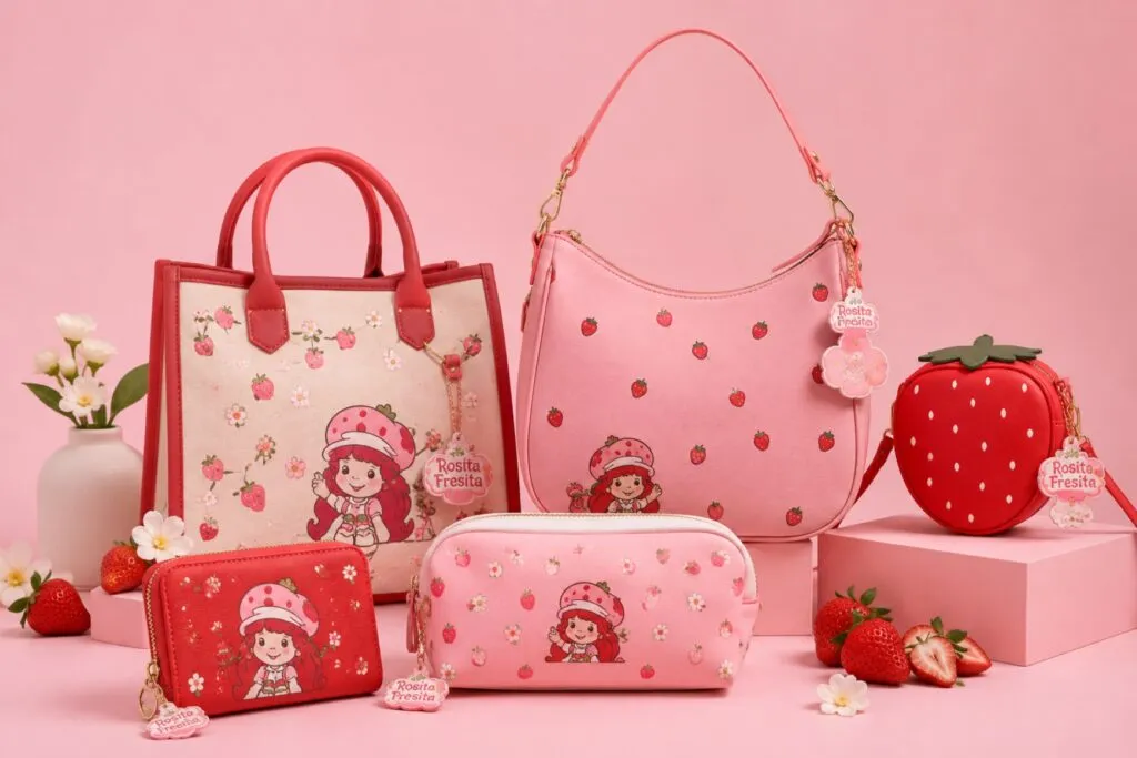 Cloe x Rosita Fresita llega a México con bolsos y accesorios de diseño funcional, nostalgia y materiales veganos