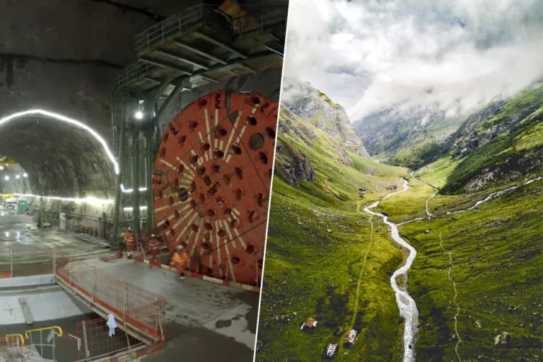 Francia e Italia perforan los Alpes para construir un túnel ferroviario de 57.5 km